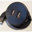 Kit Tomada USB de embutir preta (30 unidades)